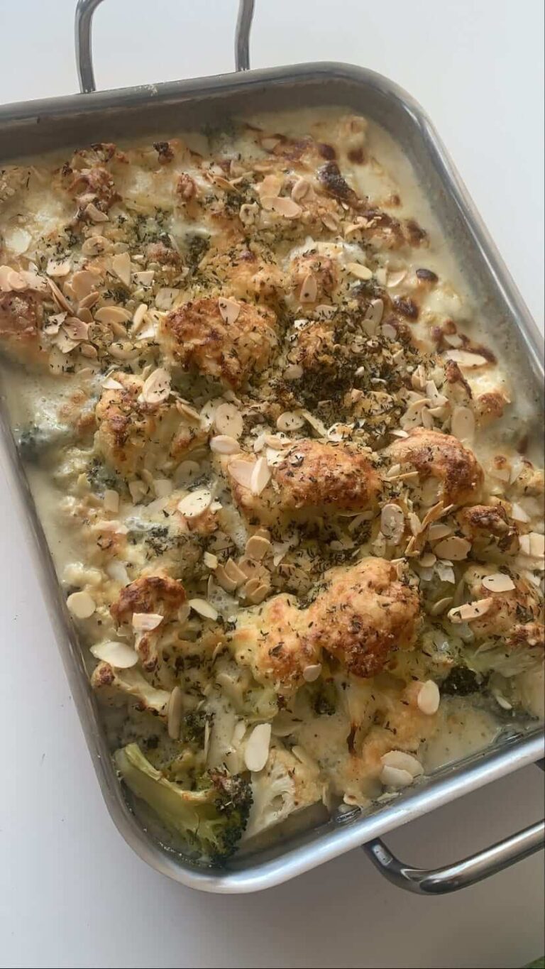 cauliflower and broccoli cheese