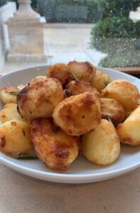 Duck fat roast potatoes