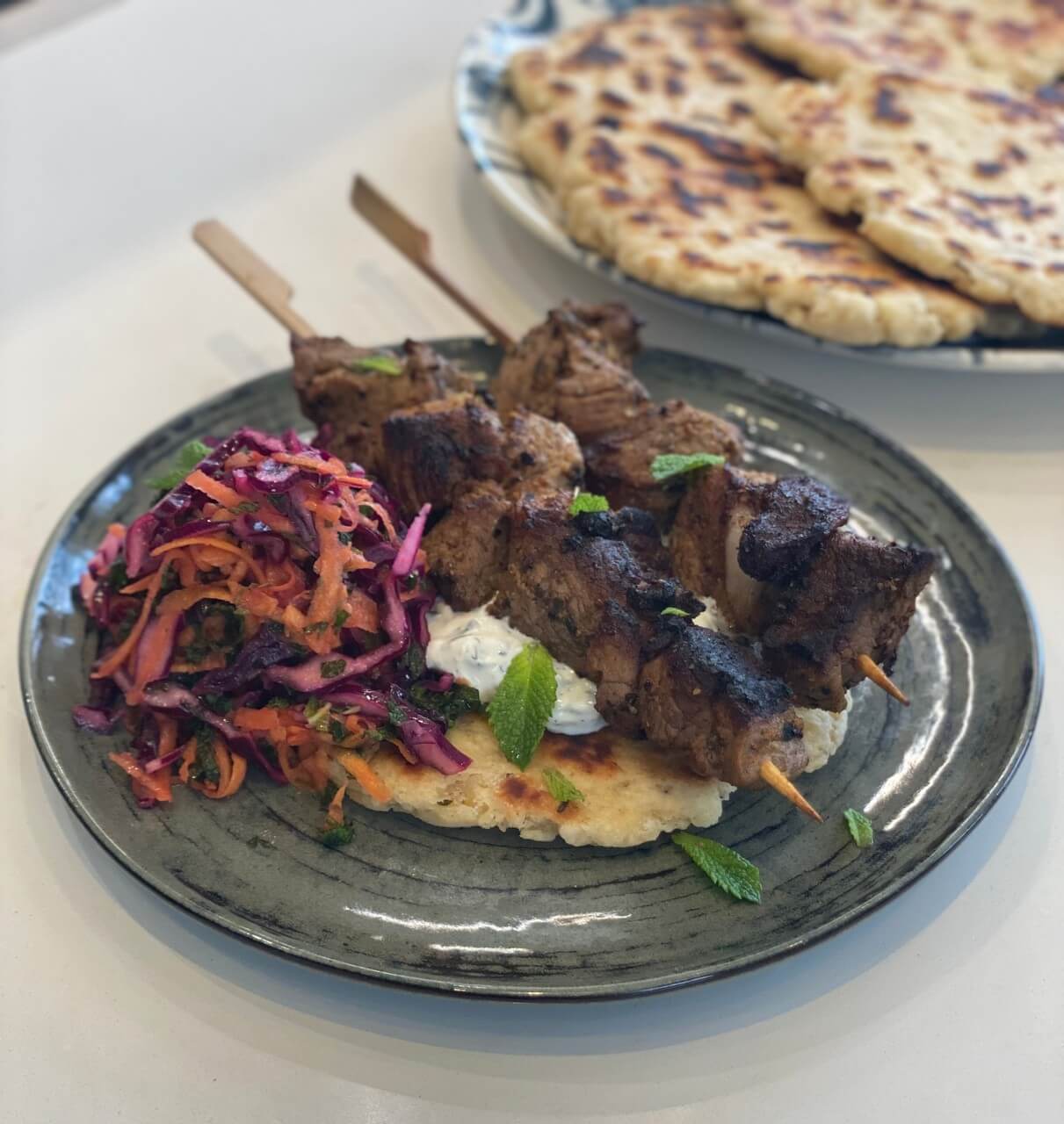 Lamb Souvlaki With East Flatbreads Chef Jon Watts