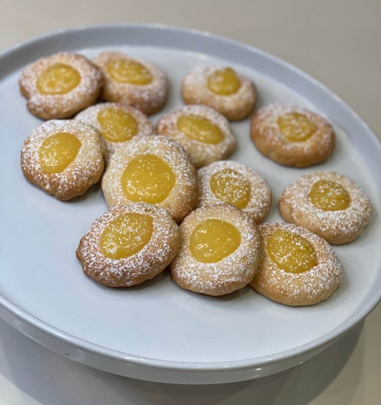 lemon curd thumbprint cookies