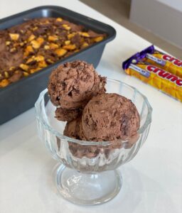 No Churn Crunchie Ice Cream