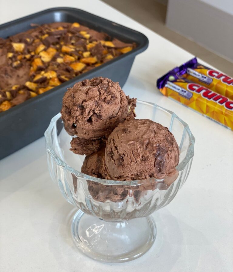 No Churn Crunchie Ice Cream