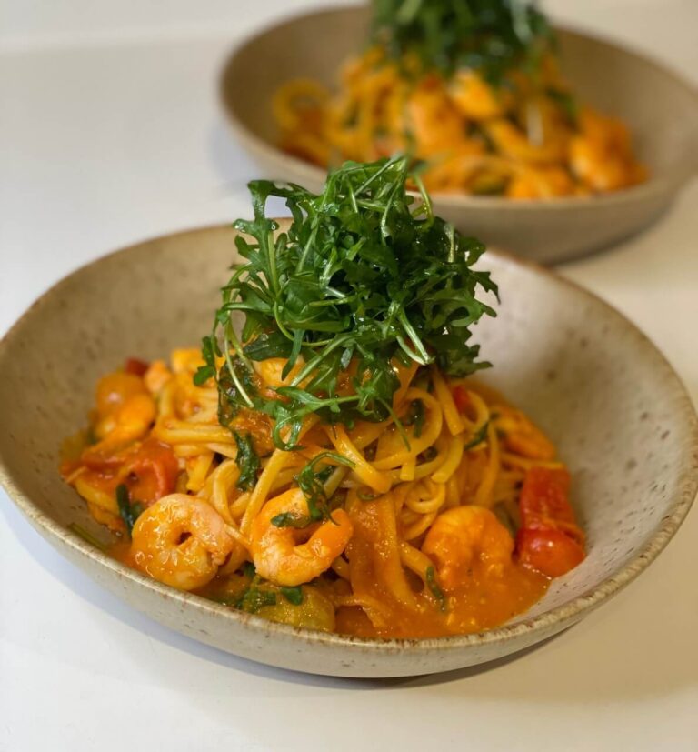 prawn linguine