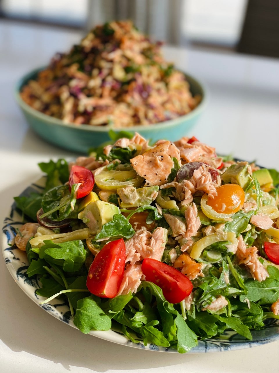 Salmon & Avocado Pasta Salad - Chef Jon Watts