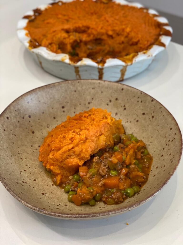 sweet potato shepherds pie