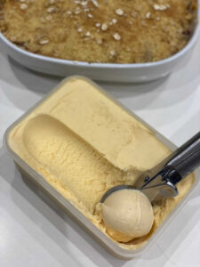 Vodka and vanilla ice cream