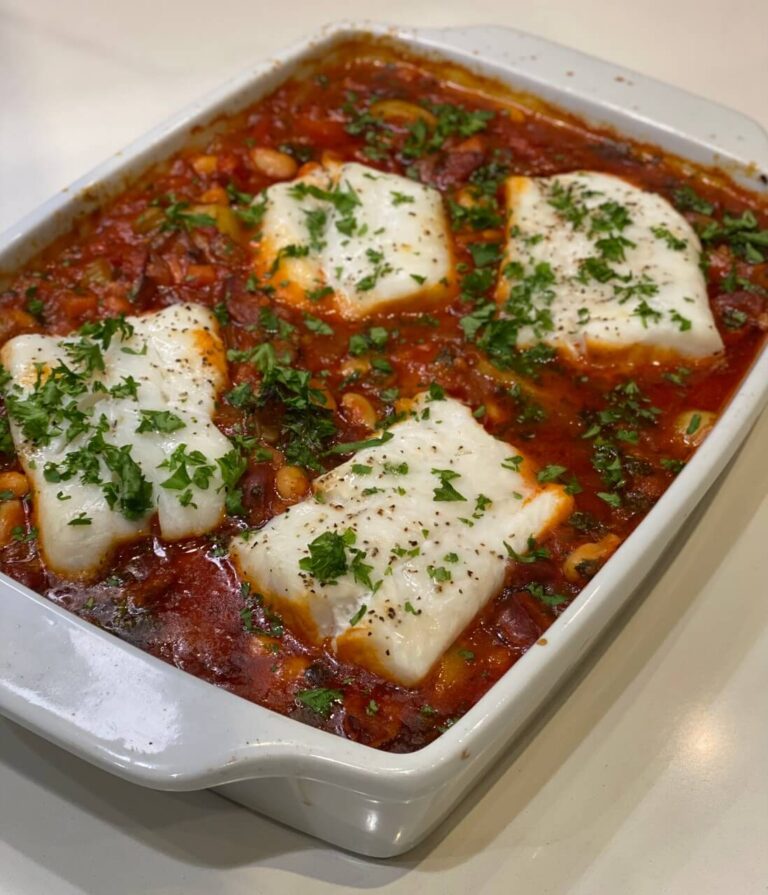 cod and chorizo stew