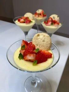 Lemon posset dessert