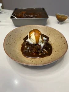 Sticky Toffee Pudding with Ice Cream