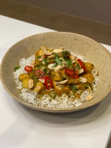 Peanut butter chicken