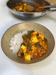 chickpea and paneer curry