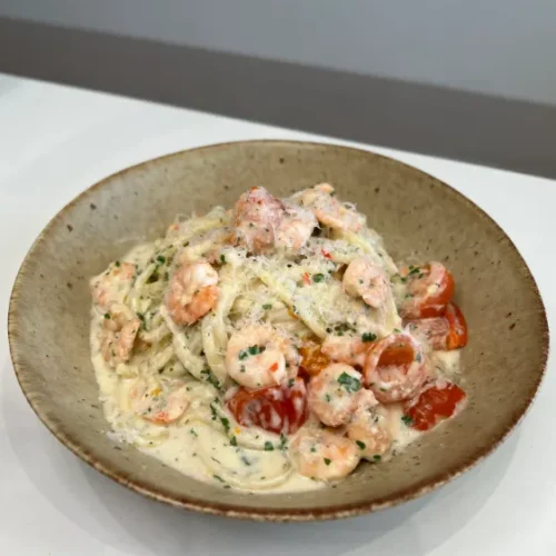 Creamy Garlic and Prawn Pasta - Chef Jon Watts