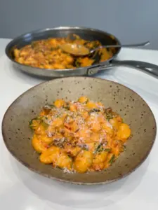creamy chorizo gnocchi