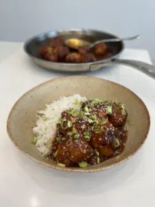 sweet chilli meatballs