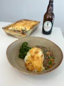 guiness and cheddar shepherds pie