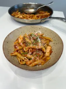 bbq chicken and bacon pasta