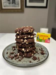 Double chocolate chip cookies