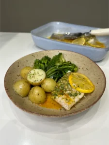 garlic butter baked cod