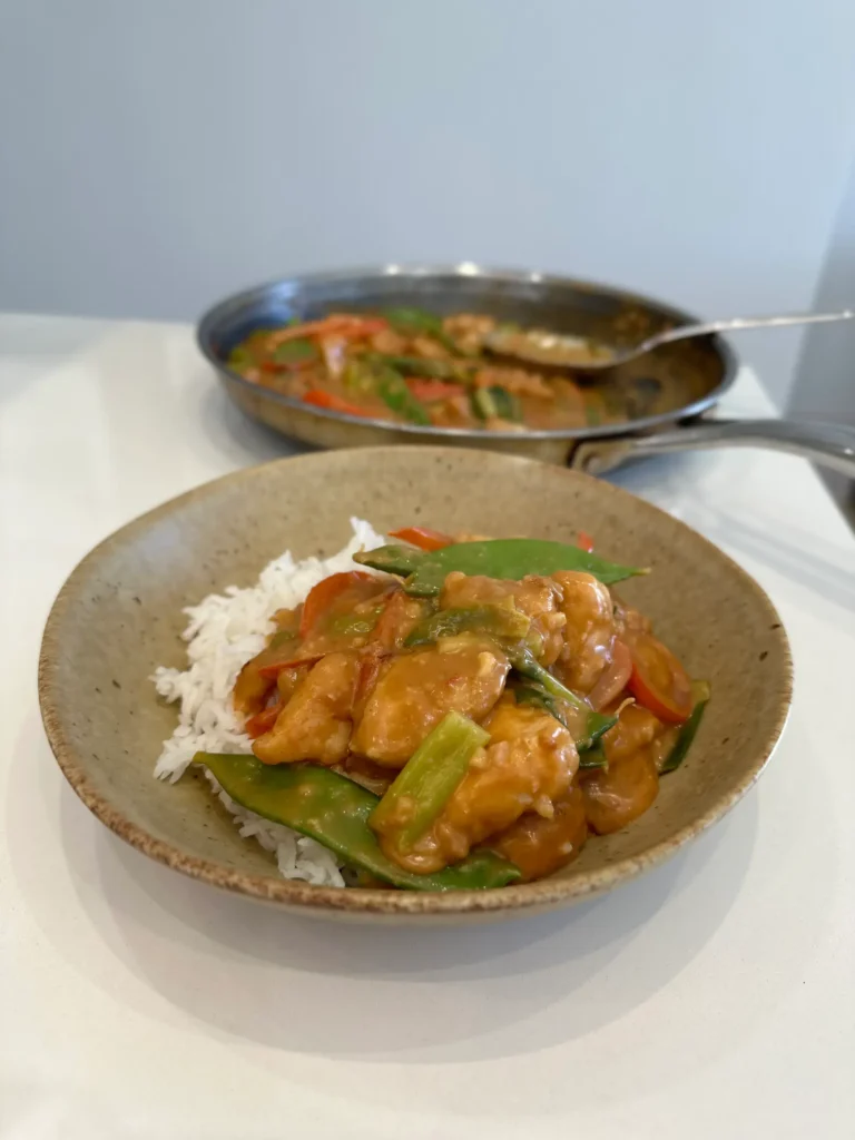 satay chicken stir fry