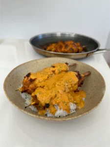 chicken tikka kebabs