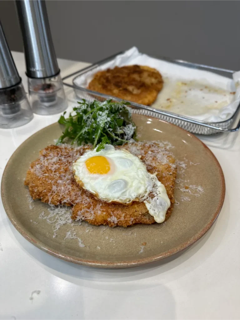 cheese and ham schnitzel