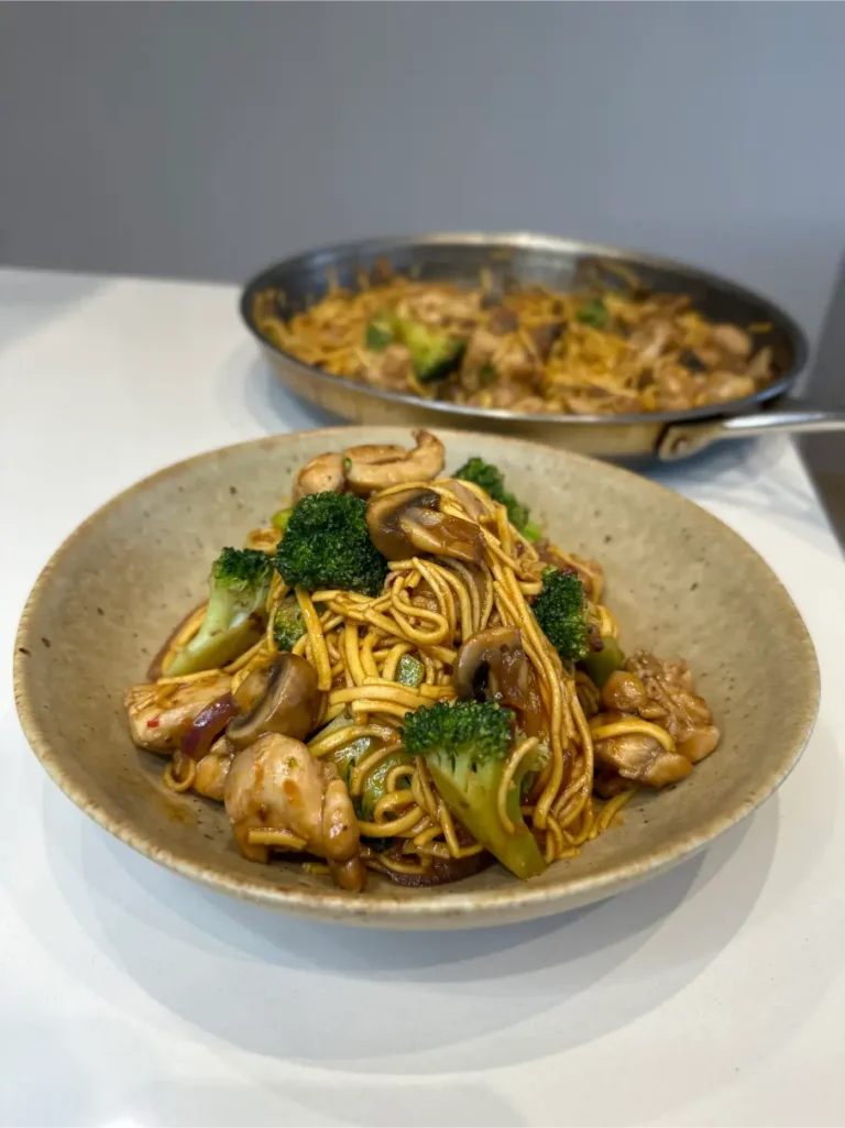 sweet chilli chicken noodles