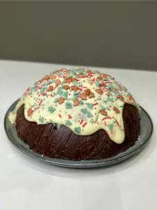 christmas pudding chocolate tiffin