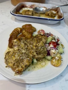 greek style lemon baked chicken
