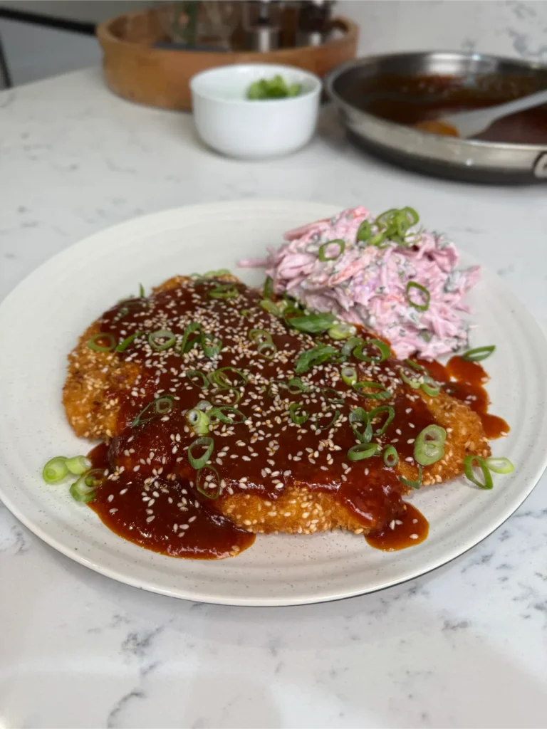 crispy sesame chicken schnitzel