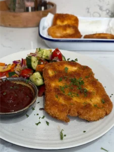 halloumi schnitzel