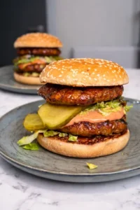 sticky turkey smash burgers