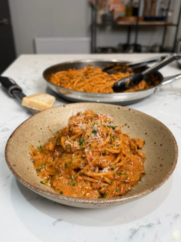 cajun sausage and bacon pasta