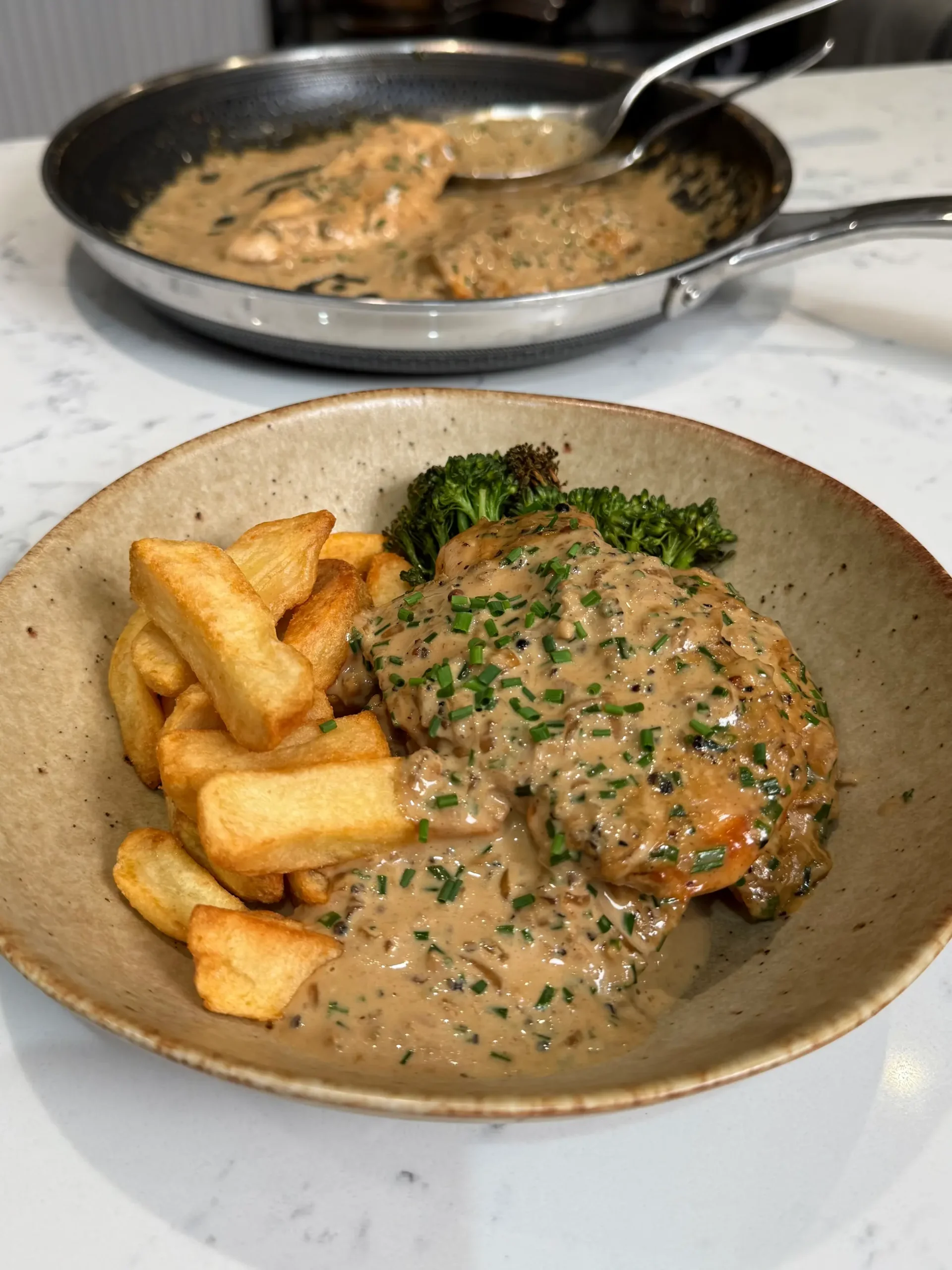 creamy peppercorn chicken