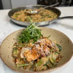 lemon chicken asparagus orzo