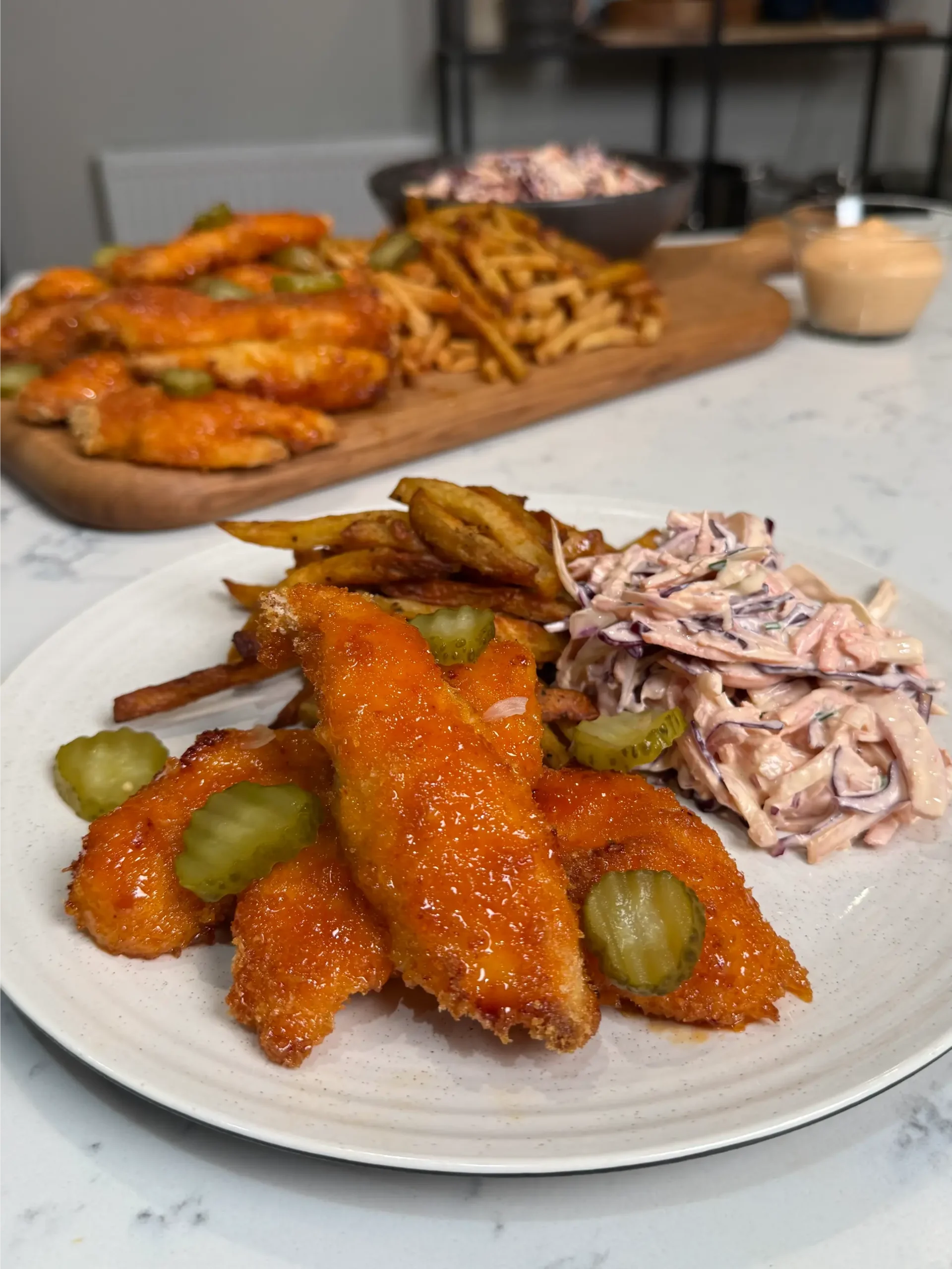 crispy baked hot honey chicken