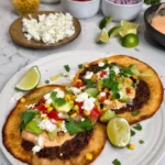 smashed beef tacos
