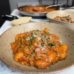 creamy beef and paprika gnocchi