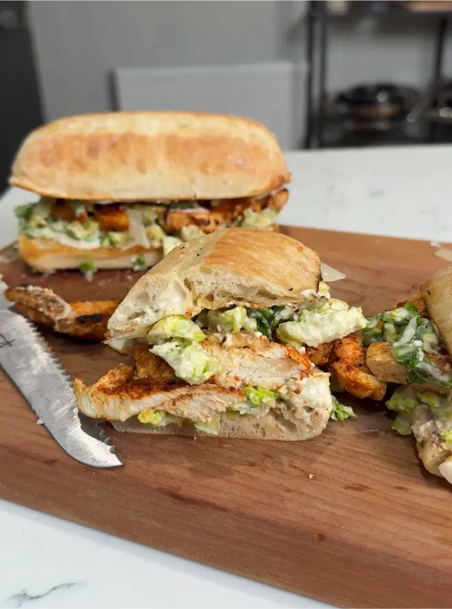 chicken caesar sandwich