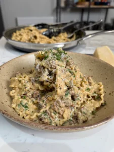 creamy sausage pasta