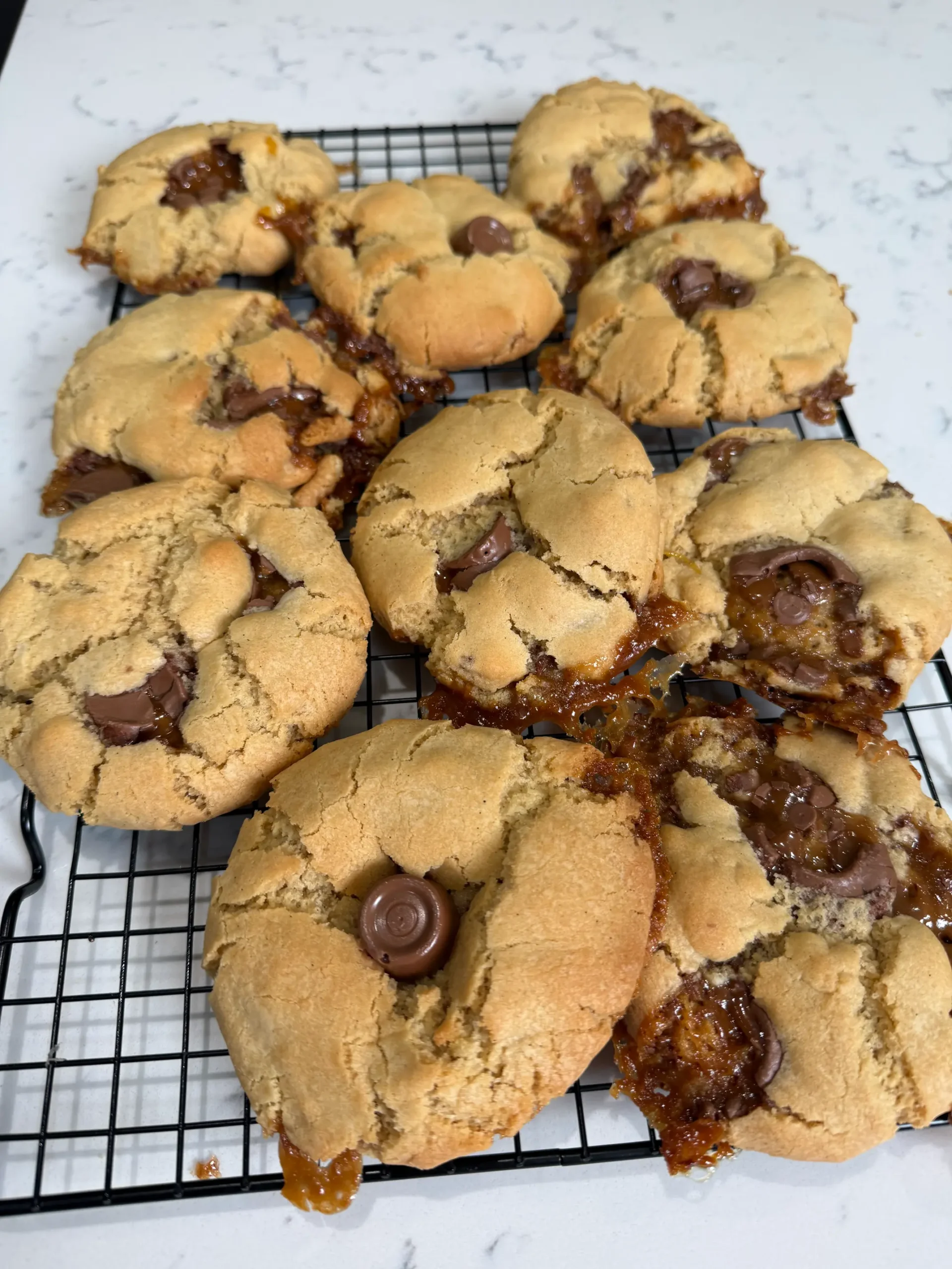 chunky rolo cookies