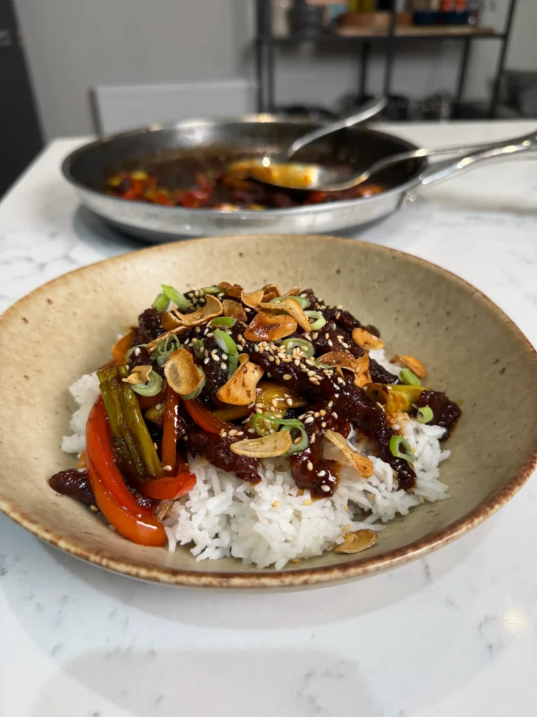 crispy garlic beef