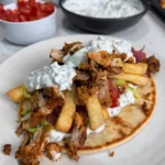 loaded greek chicken flatbreads