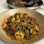 chorizo and prawn linguine