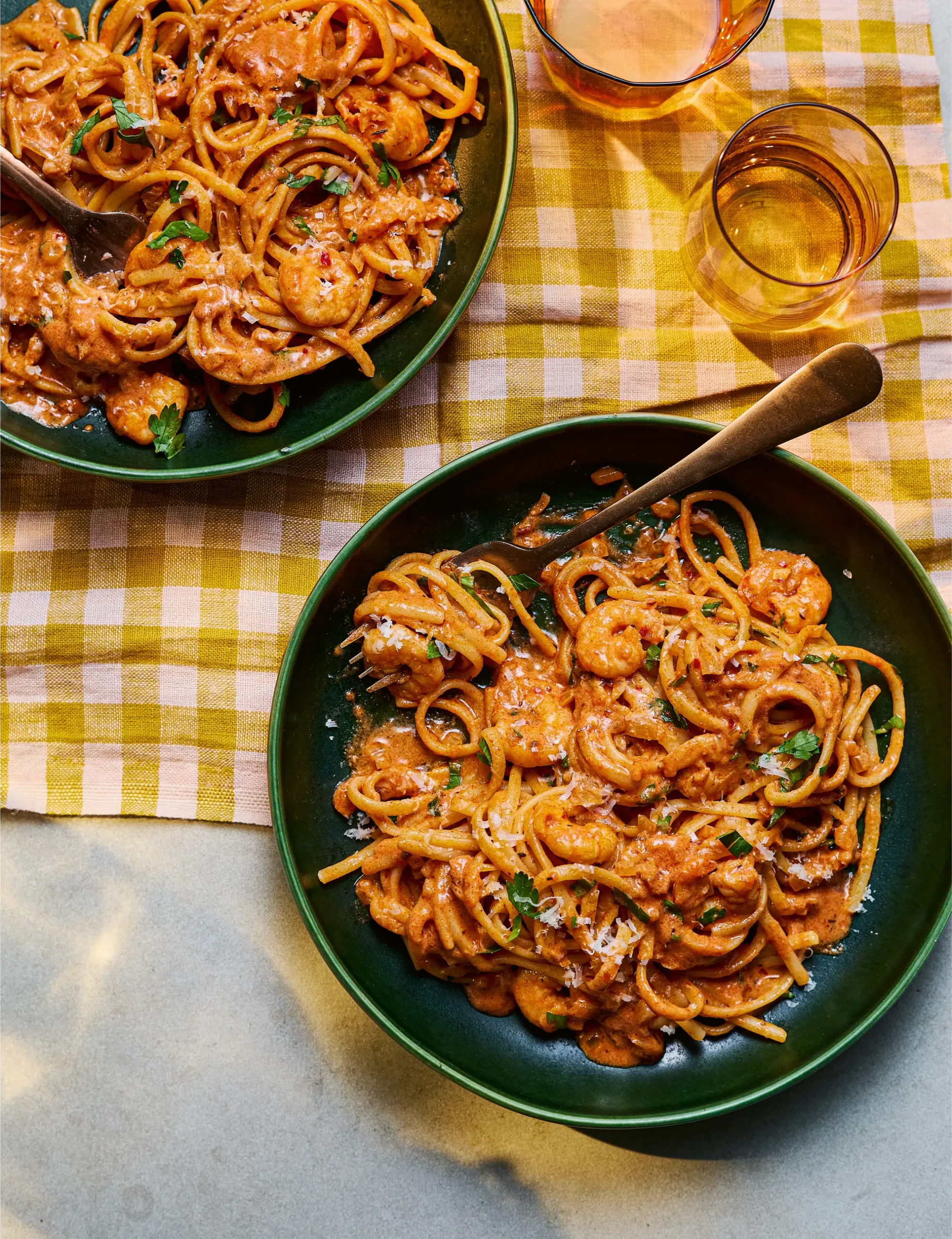 cajun prawn pasta
