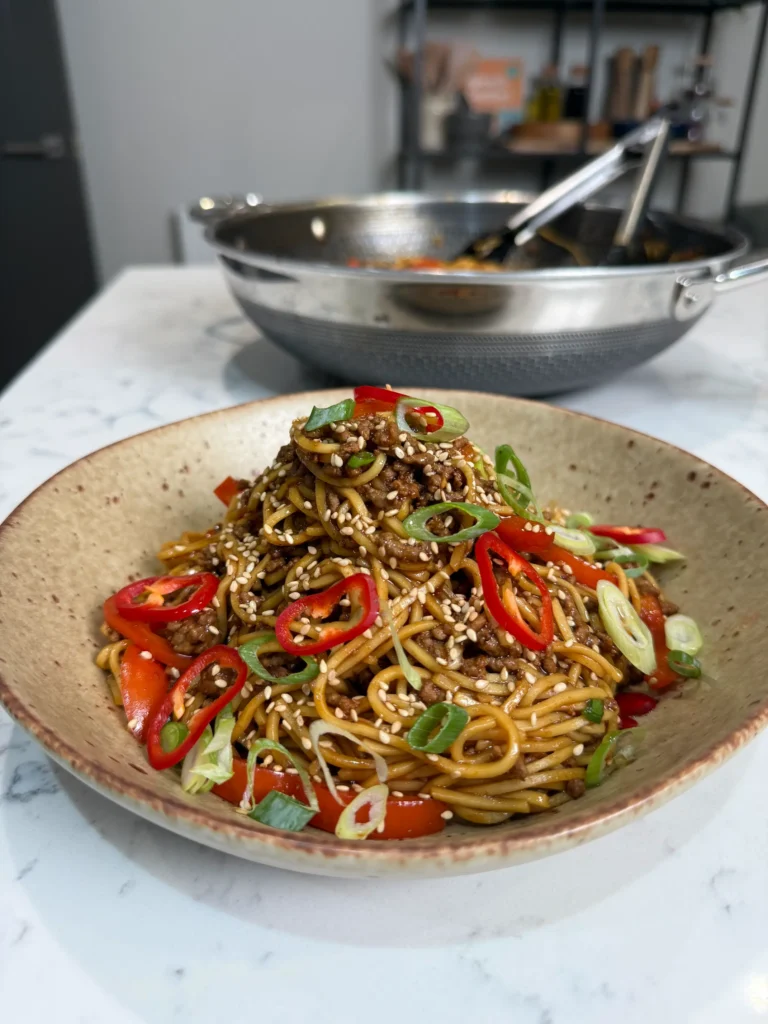 chilli beef noodles